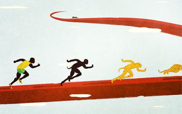 Illustration av löpare