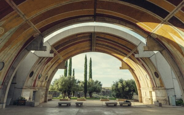 Arcosanti: en framtidsvision som förverkligades. Här lever i dag ett hundratal människor.