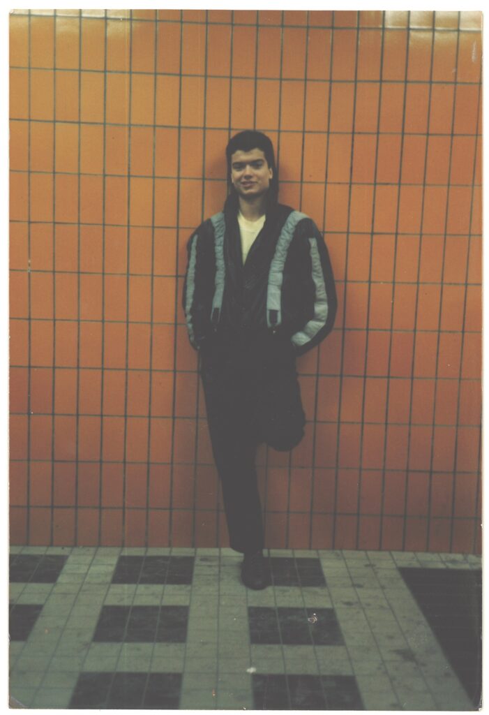 Gago i tunnelbanan i Fittja i mitten av 1980-talet.